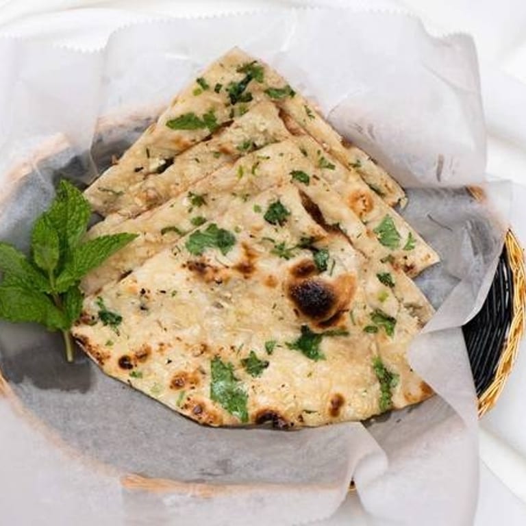 Delicious Garlic Naan Awaits